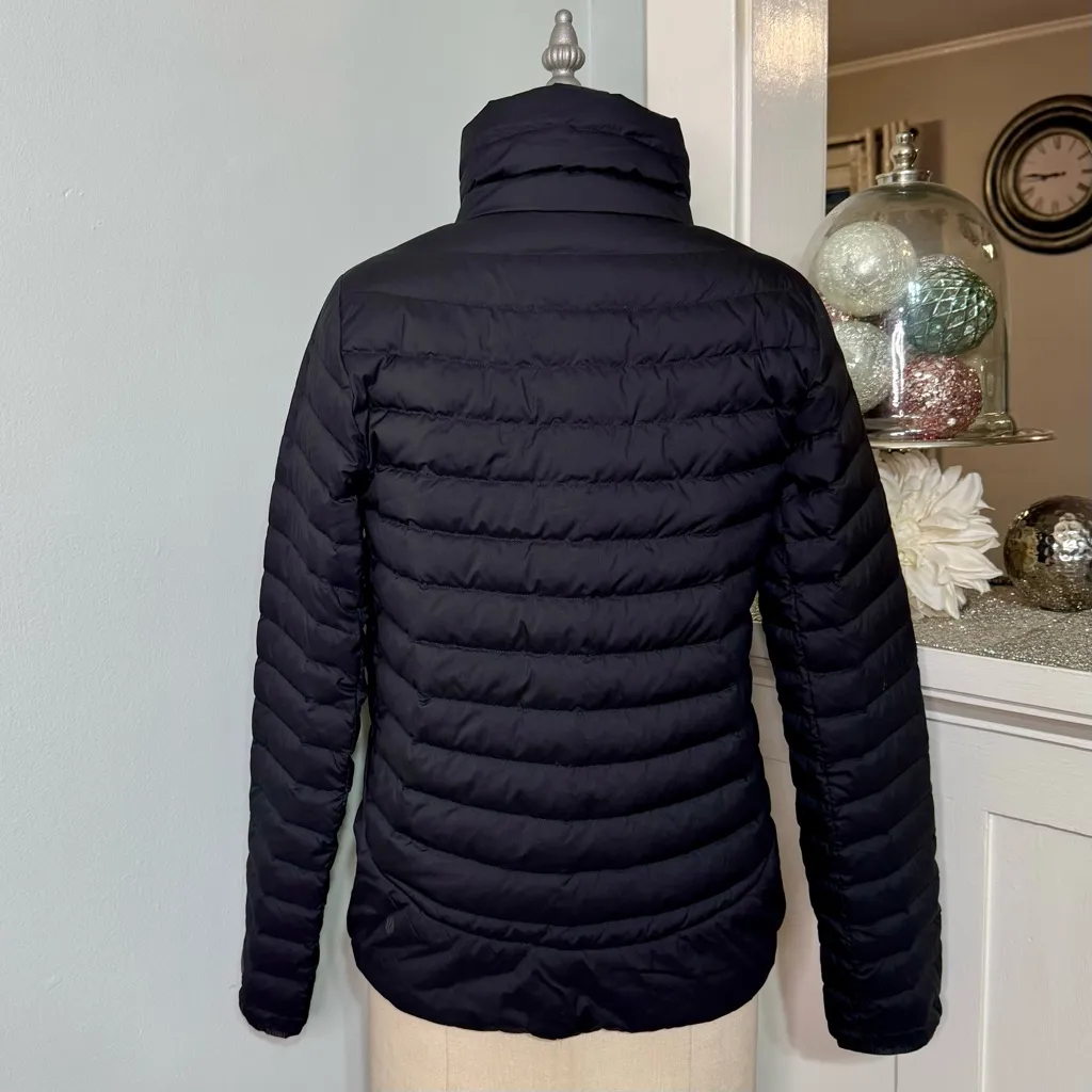 Lululemon Lightweight Relaxed Fit Down Jacket Winter Coat Black Size 4 - Image 8