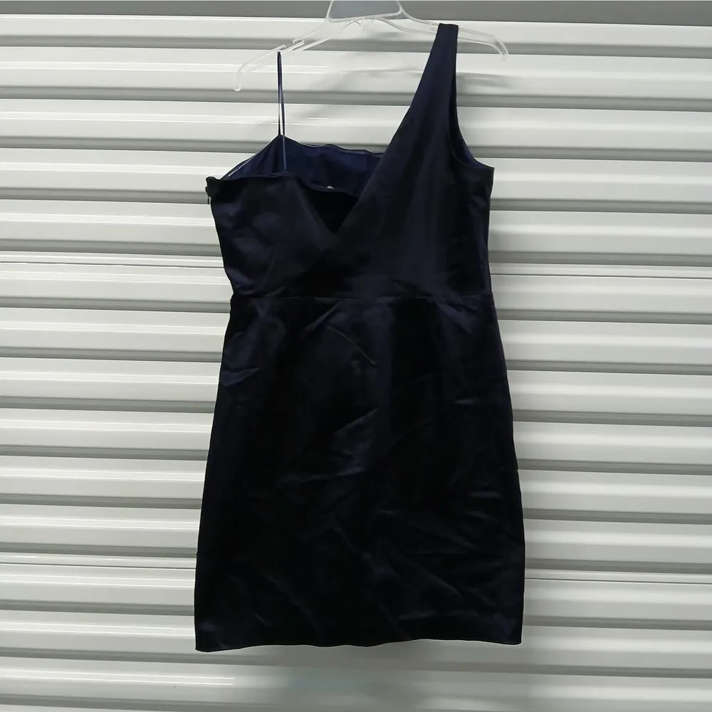 Lauren Ralph Lauren Womens Cocktail Dress Plus Size 16 Blue Satin Formal Sexy - Image 5