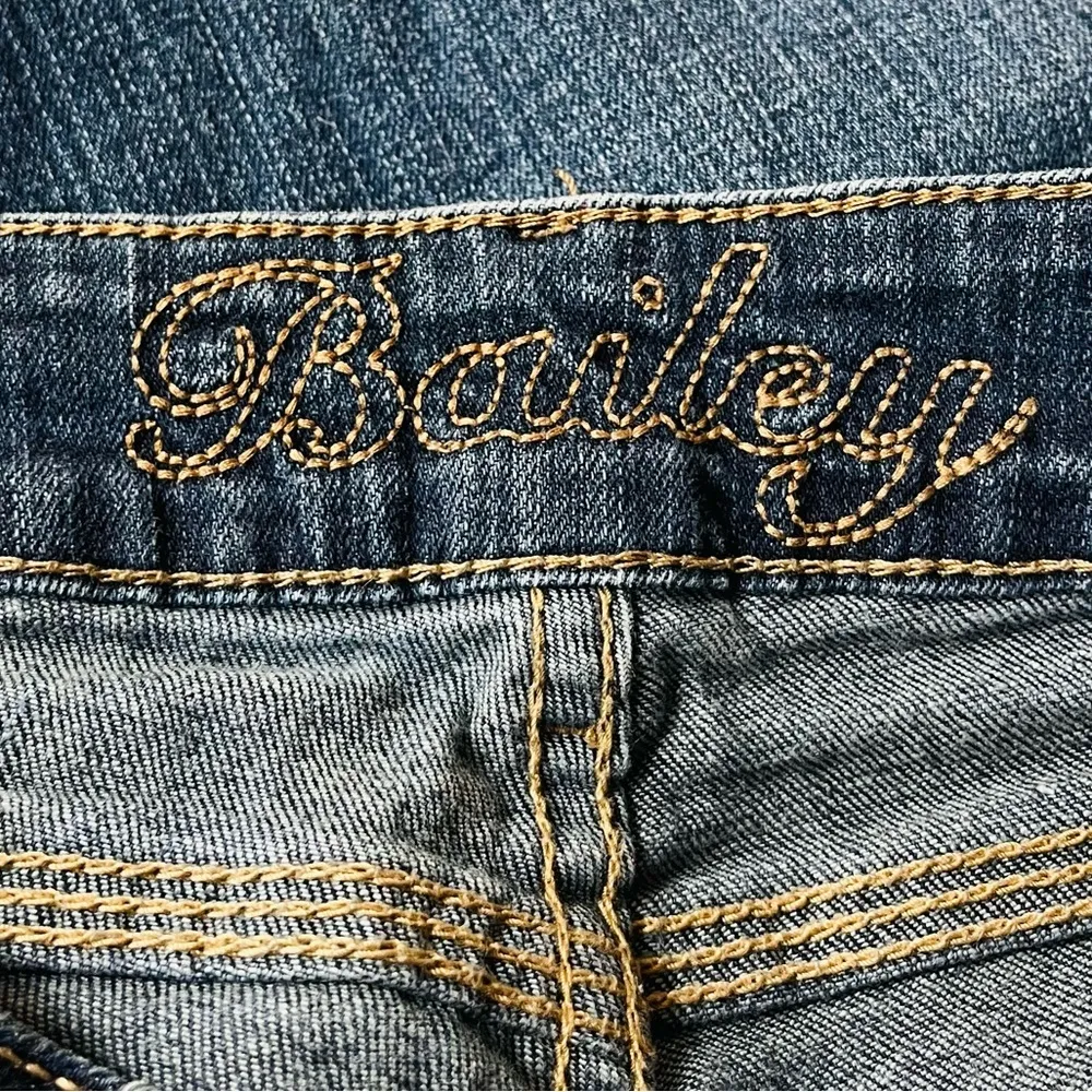 Delia’s Bailey Flare Jeans Blue Size 1/2 Short - Image 4