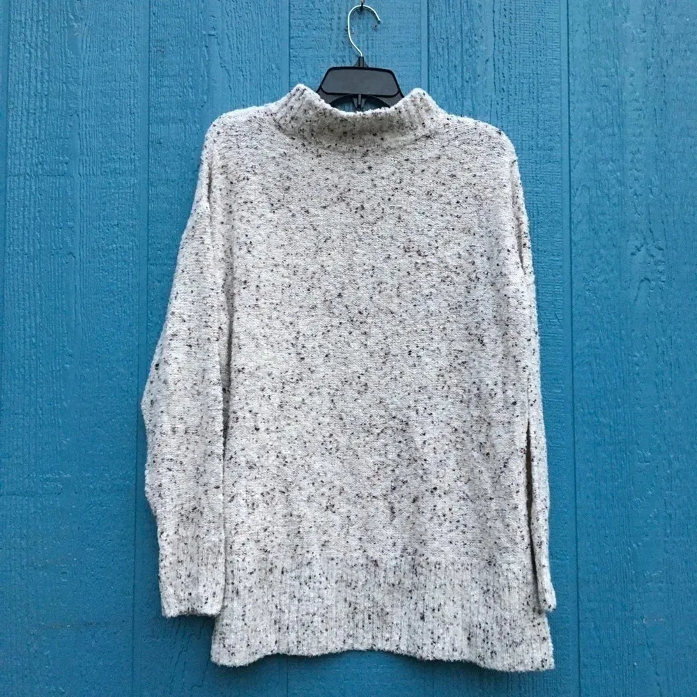 NWT Susina Cream Fleck Mock Neck Cozy Faux Shearling Sweater Plus Size 1X - Image 3