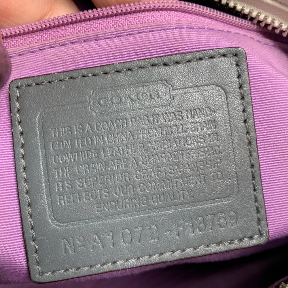 Coach White Leather Pleated East/West Gallery Tote Shoulder Bag Purse - Image 11