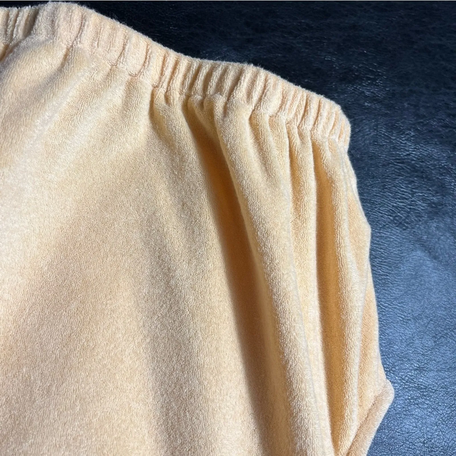 Mable Peach‎ Terry Cloth Crop Tank Top Size Small Orange - Image 5