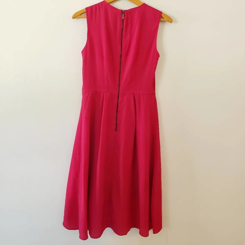 Vince Camuto Wrap Style Flowy Sleeveless Valentines Dress Red 4 - Image 7