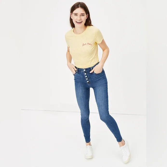 GAP - High Rise Leggings Jeans - Button Front - BRAND NEW! - Image 2