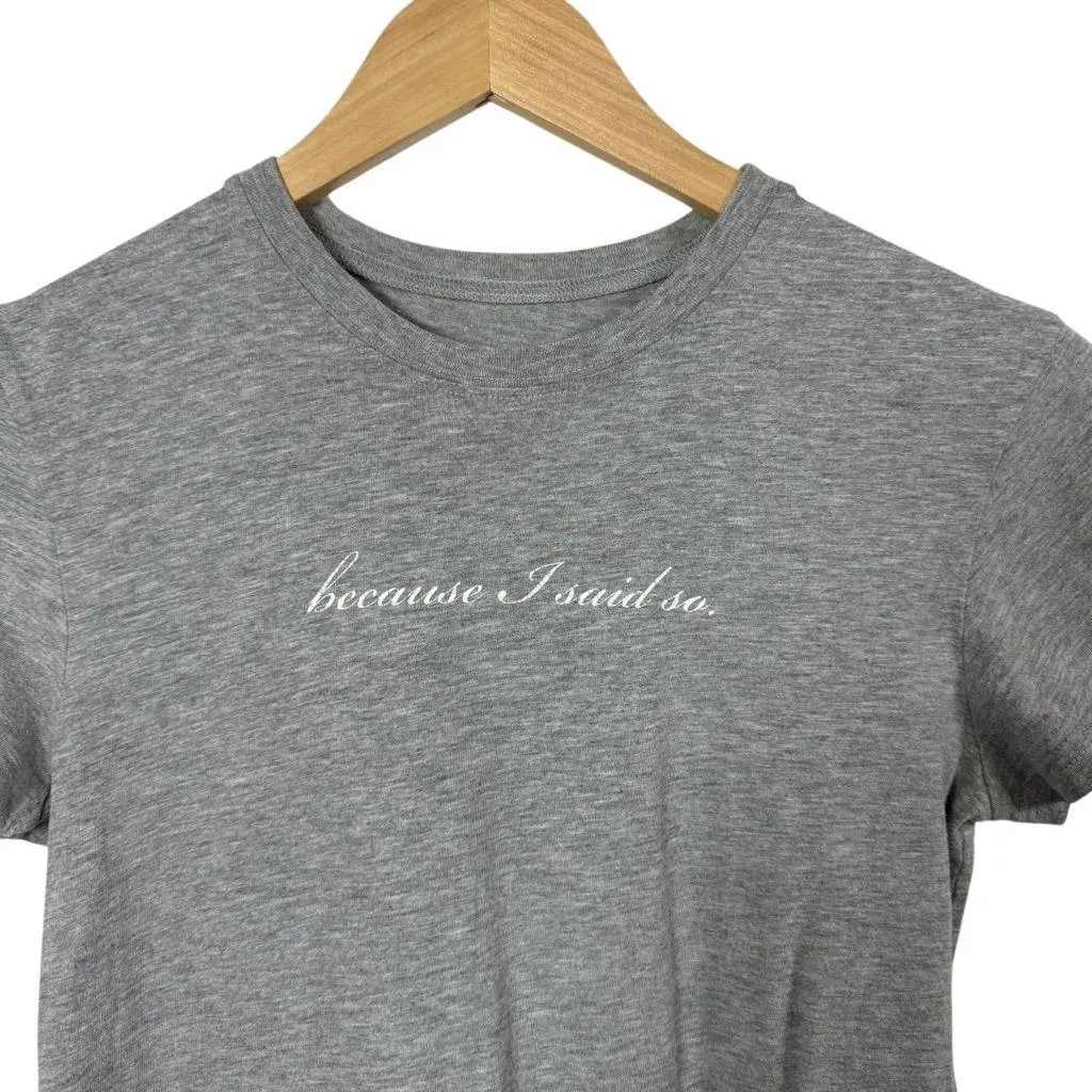 Y2K Lucy “Because I Said So” Classic Crewneck Tee Grey Size XS Gray - Image 2