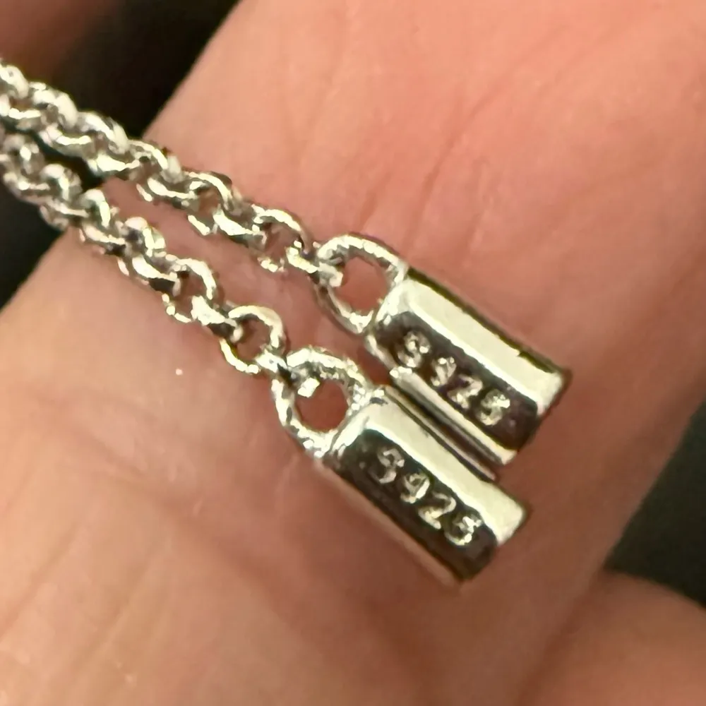 925 Sterling Silver Moissanite Meteor Wishing Slider Bracelet 3g. - Image 10