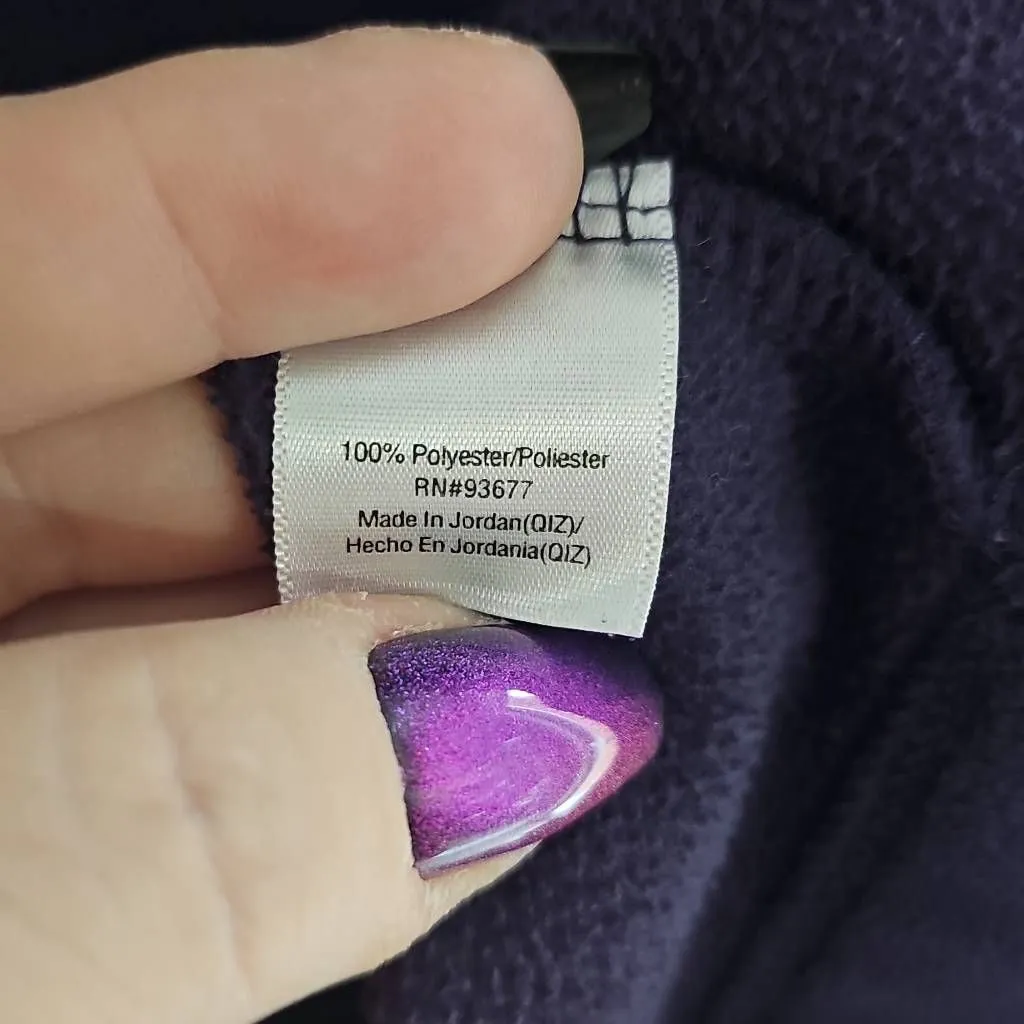 SJB Active Plum Purple fleece Sweater. Longsleeve, crewneck. Size Medium - Image 7