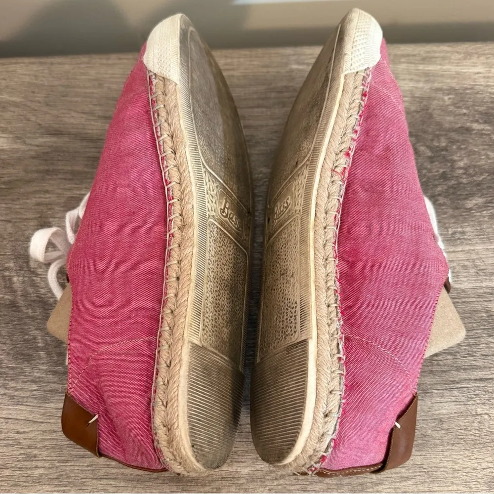 Bass Sandy Espadrille Canvas Shoes Women’s Size 10 Lace Up Casual Boating Coast - Image 5