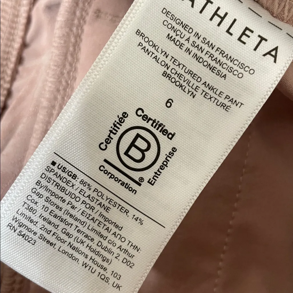 Athleta Brooklyn Textured Ankle Pant size 6 - Image 8