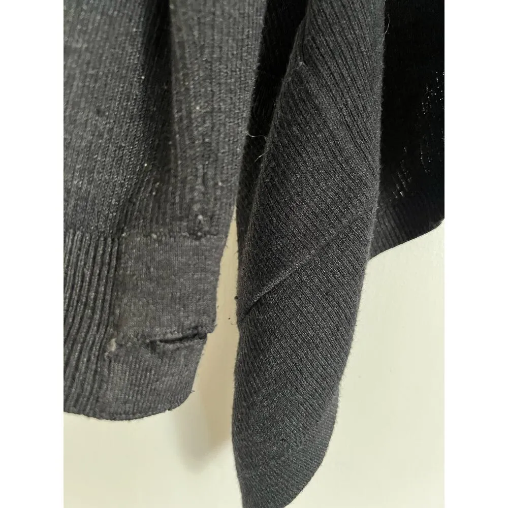 Lululemon Cabin Yogi Wrap Black Women's Sweater Long Sleeve Cozy Warm Knit - Image 3