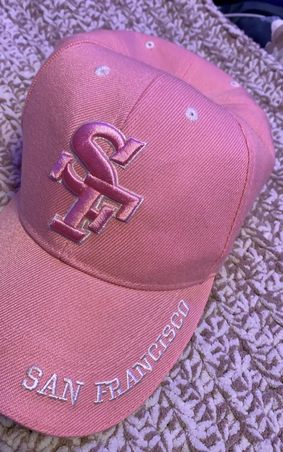 Lanza SF Baseball Cap Pink - Image 3