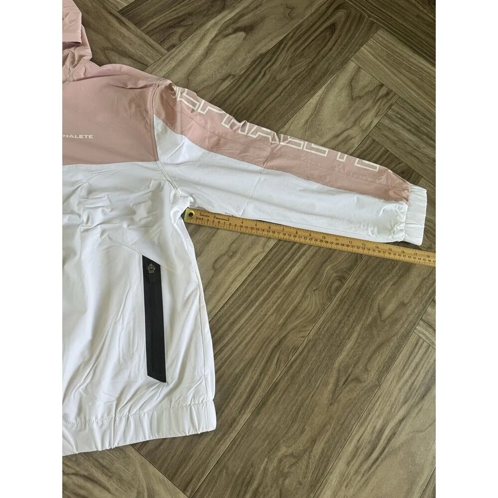 ALPHALETE Women’s EXP Tech Windbreaker- Himalayan Pink, Size XL - Image 7