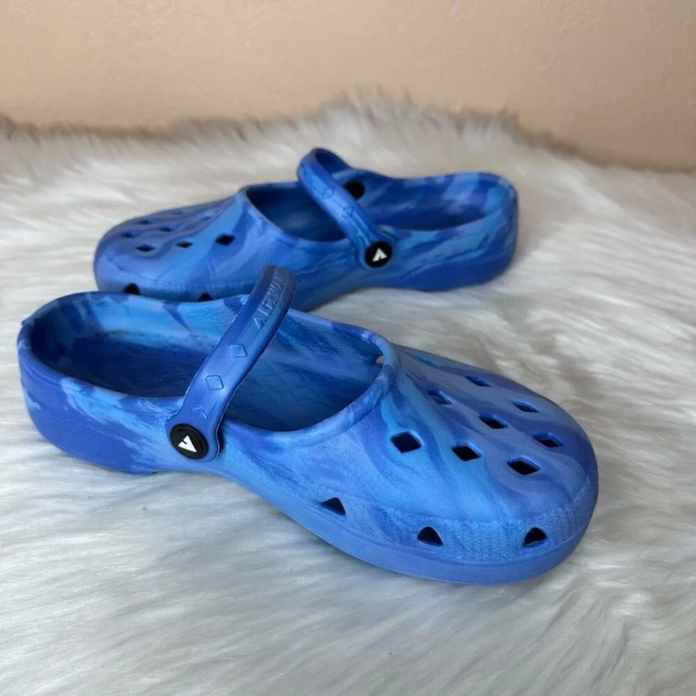 Airwalk Shoes Blue Tie Dye Comfort Sandals Slides Size 7 - Image 10