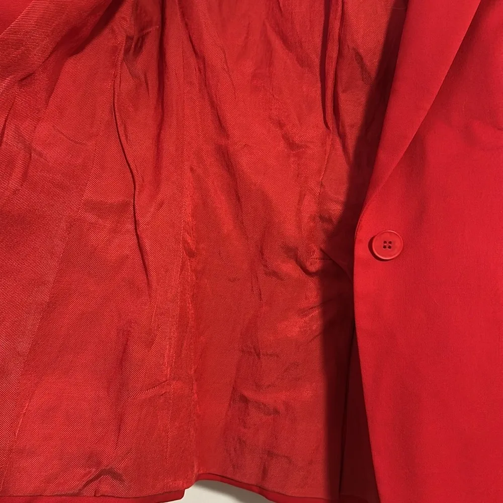 Stella McCartney  single breasted 100% wool red jacket blazer spring 38 - 2 - Image 9