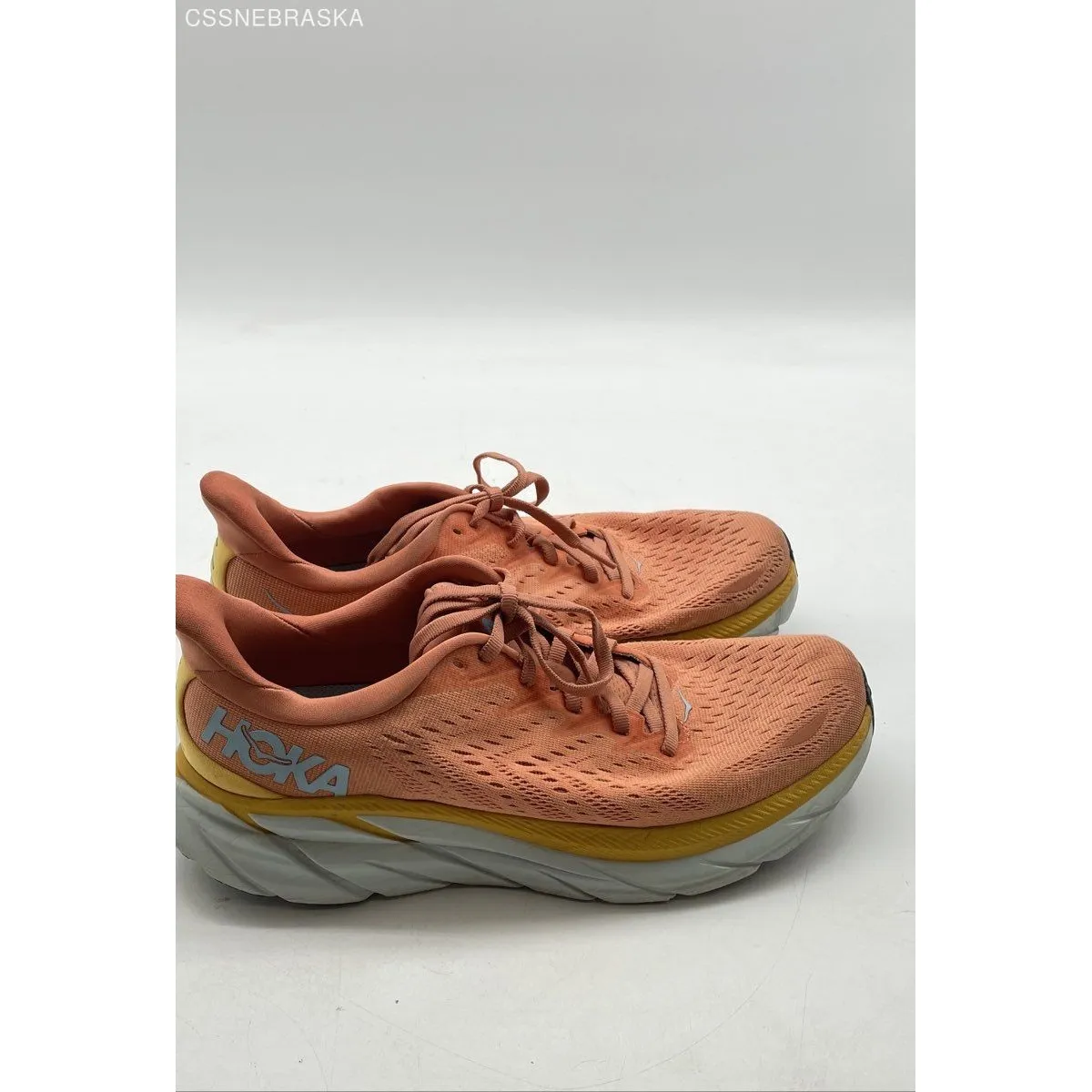 Hoka One Orange Women's Trainers Clifton 8 Sizes Low-Top Running Shoes -Size 10B - Image 4