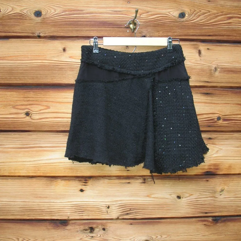 NWT Zara Tweed Sequin A Line Mini Skirt - Image 4