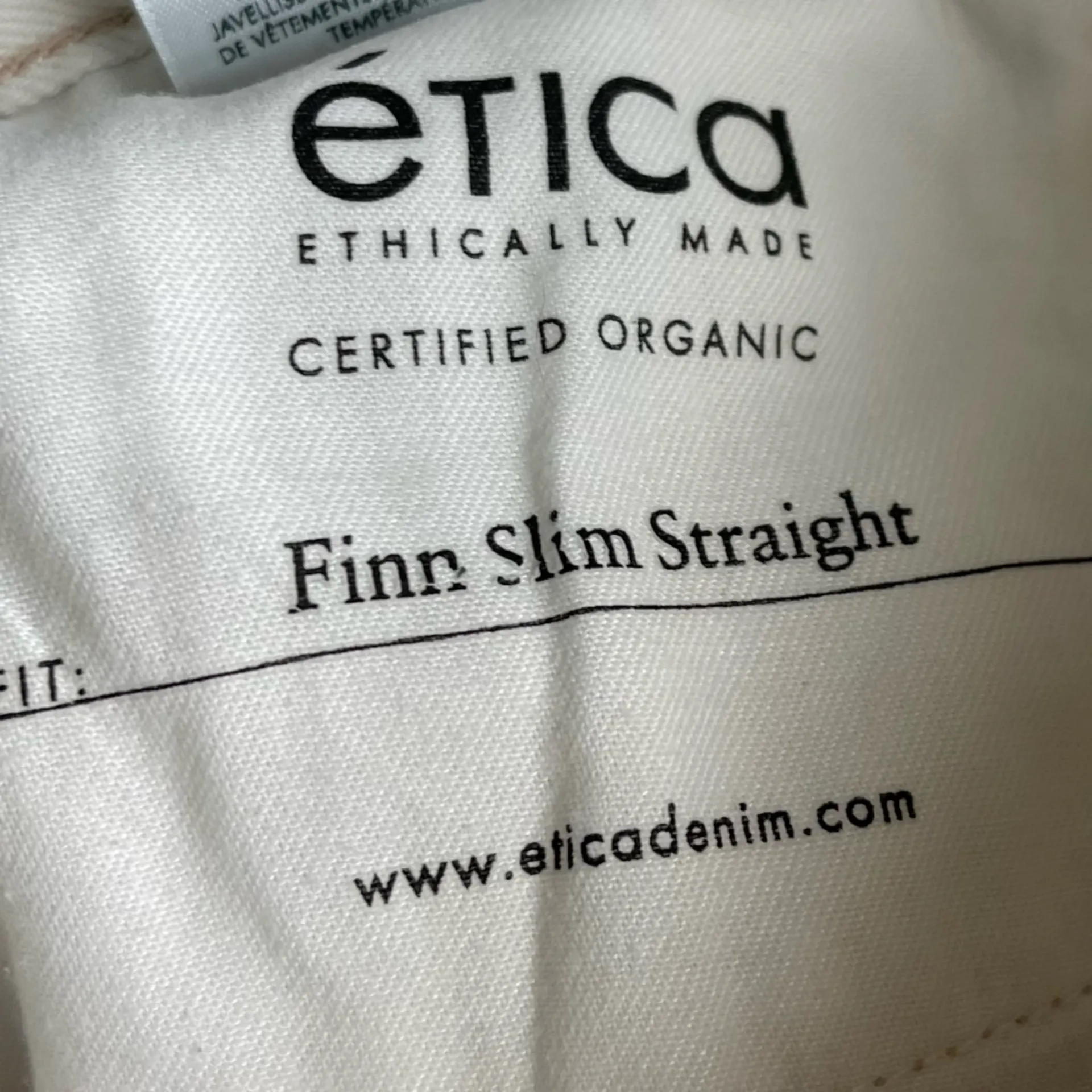 Etica • Finn Slim Straight Women's White Jeans Size 25 - Image 11
