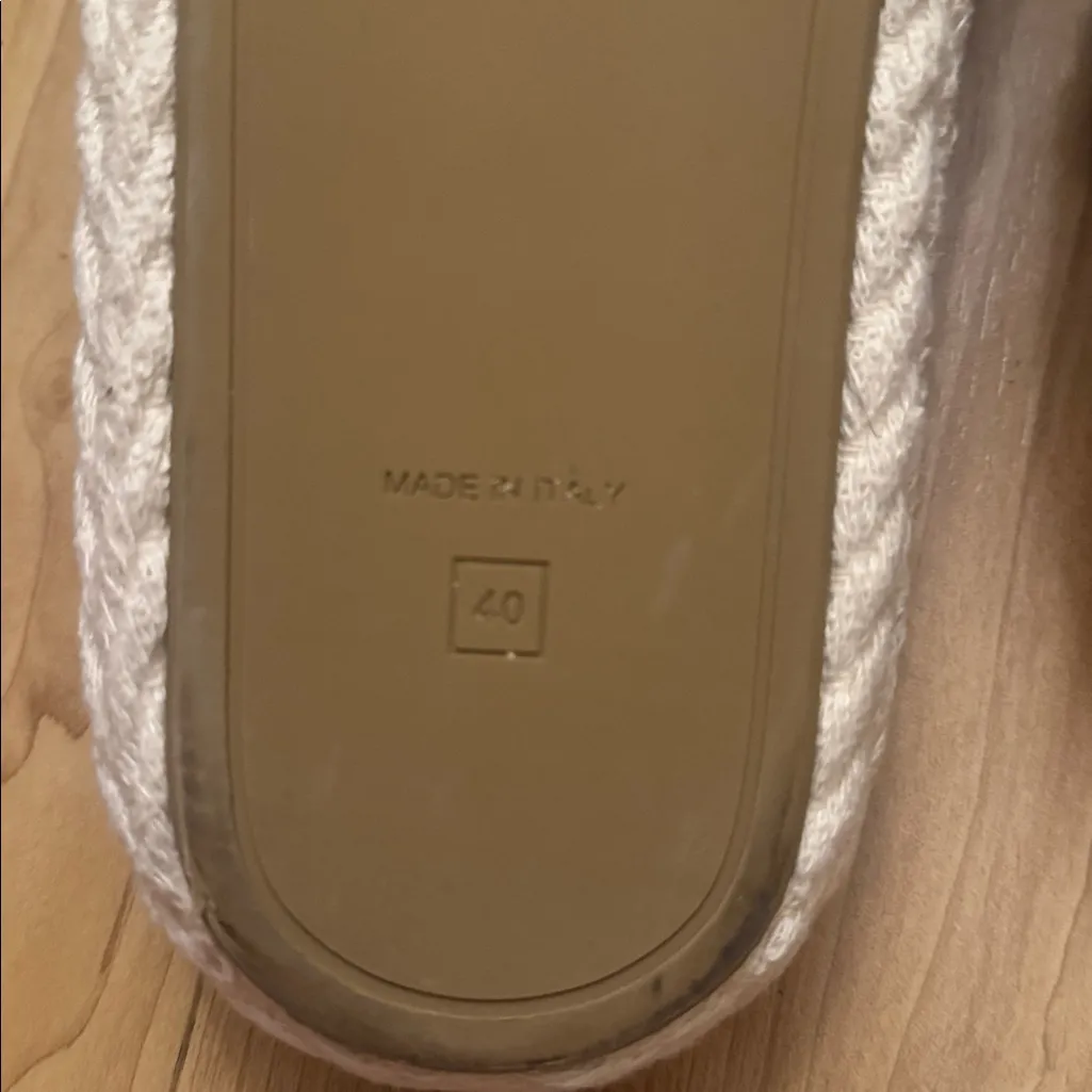 Fendi  Cream Rope Slide Sandals - Image 6