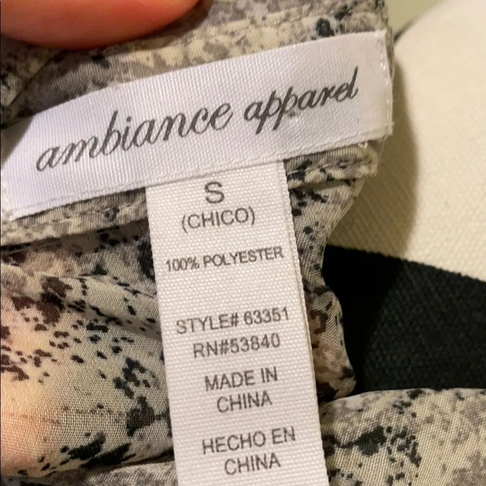 Women’s Ambiance Apparel Button Down Shirt - Image 3