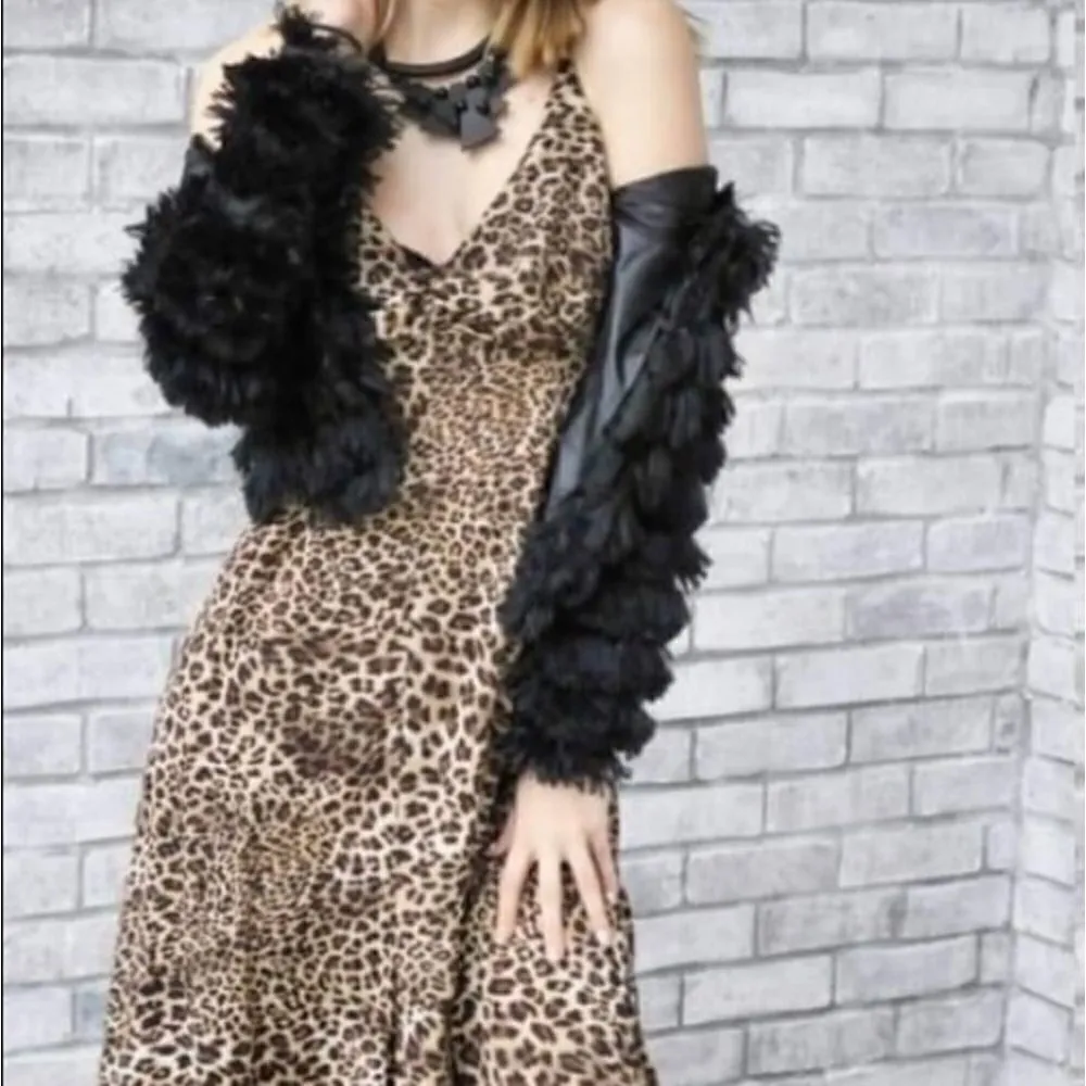 Leopard Print Maxi ‎ Dress Brown - Image 8