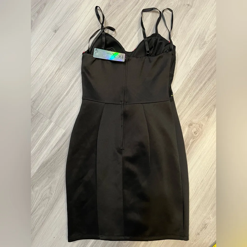 BCX  Black Dress‎ with Embroidery - Image 7