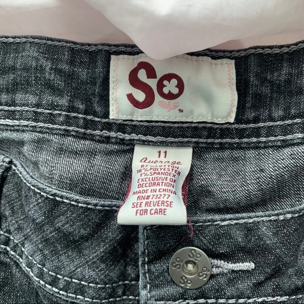 SO grey low rise skinny jeans - Image 3