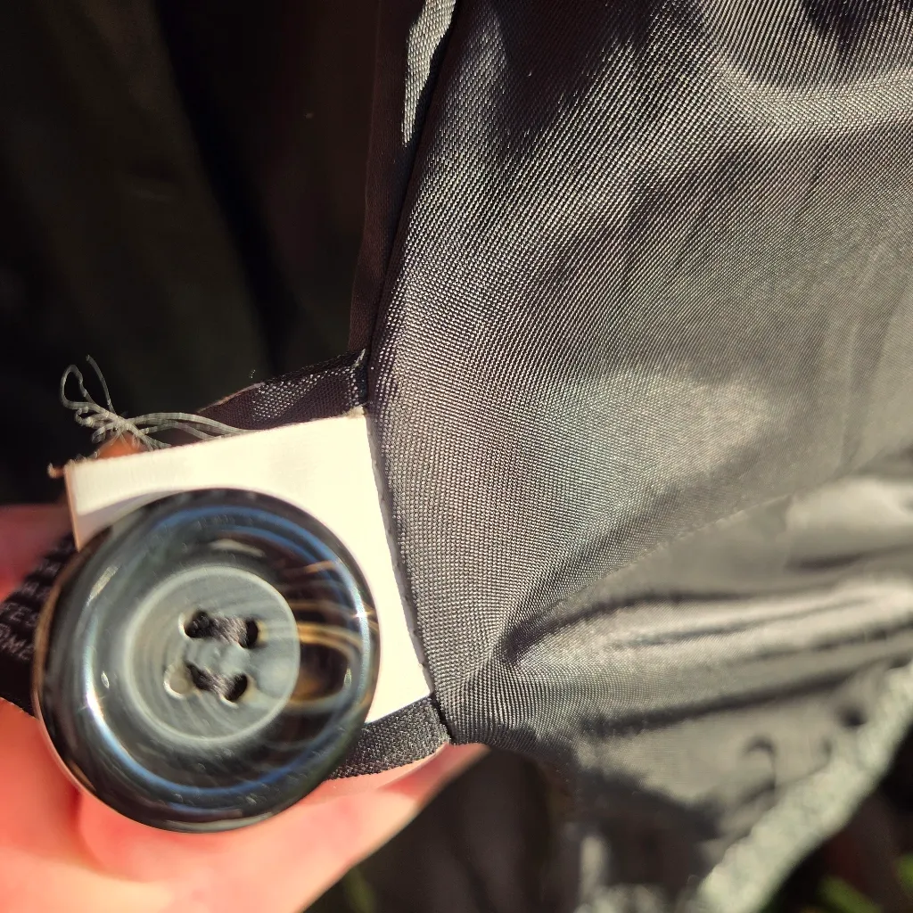 Jacqueline Ferrar Genuine Leather Women Black Double Breasted Jacket Size XL - Image 12