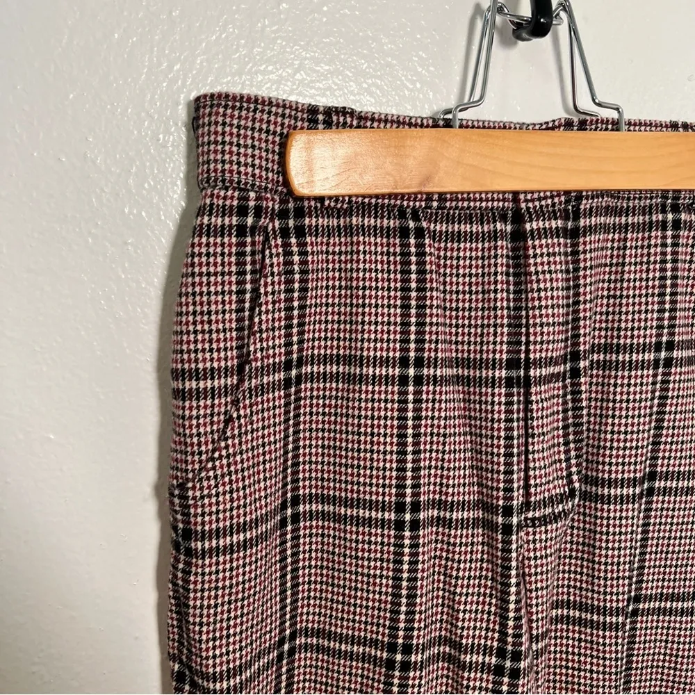 Hollister Ultra High-Rise Pant Plaid Houndstooth Beige - Image 7