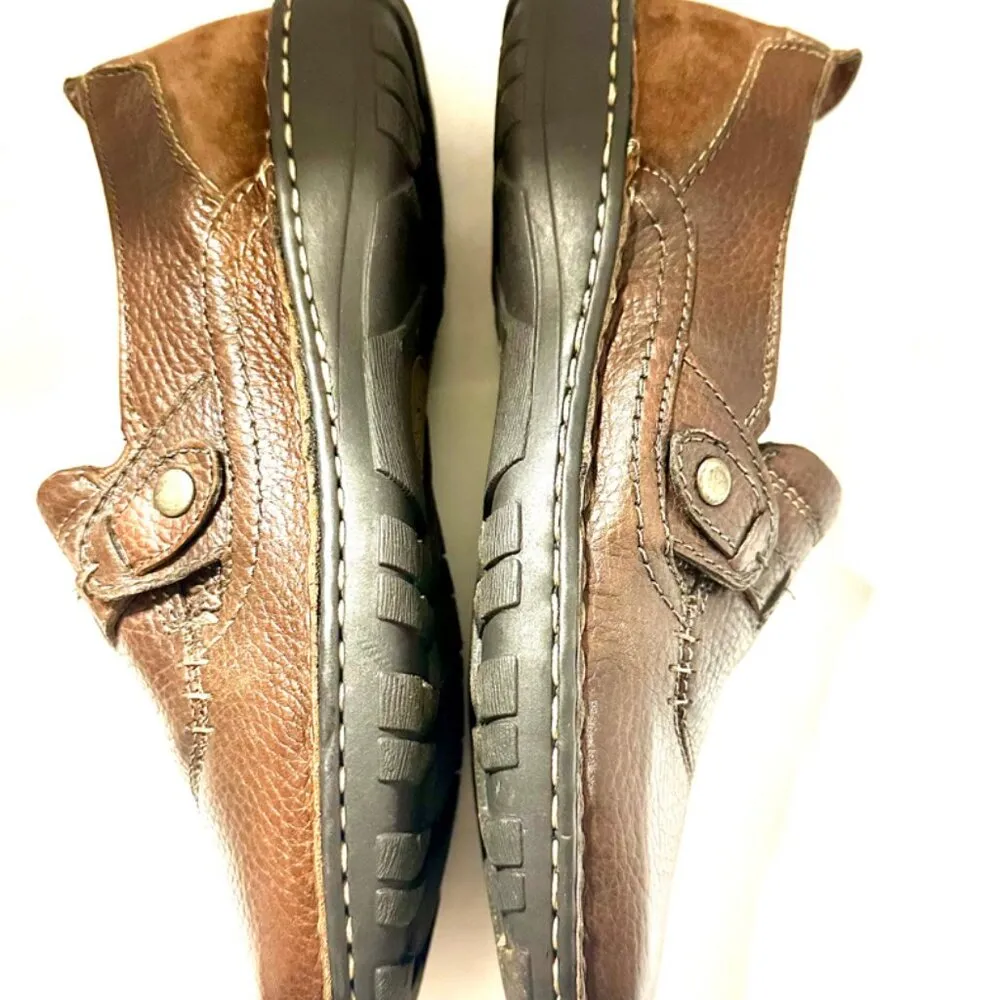 Earth Origins Women’s Brown Leather Loafers Slip On Shoes 7.5 M - Image 5