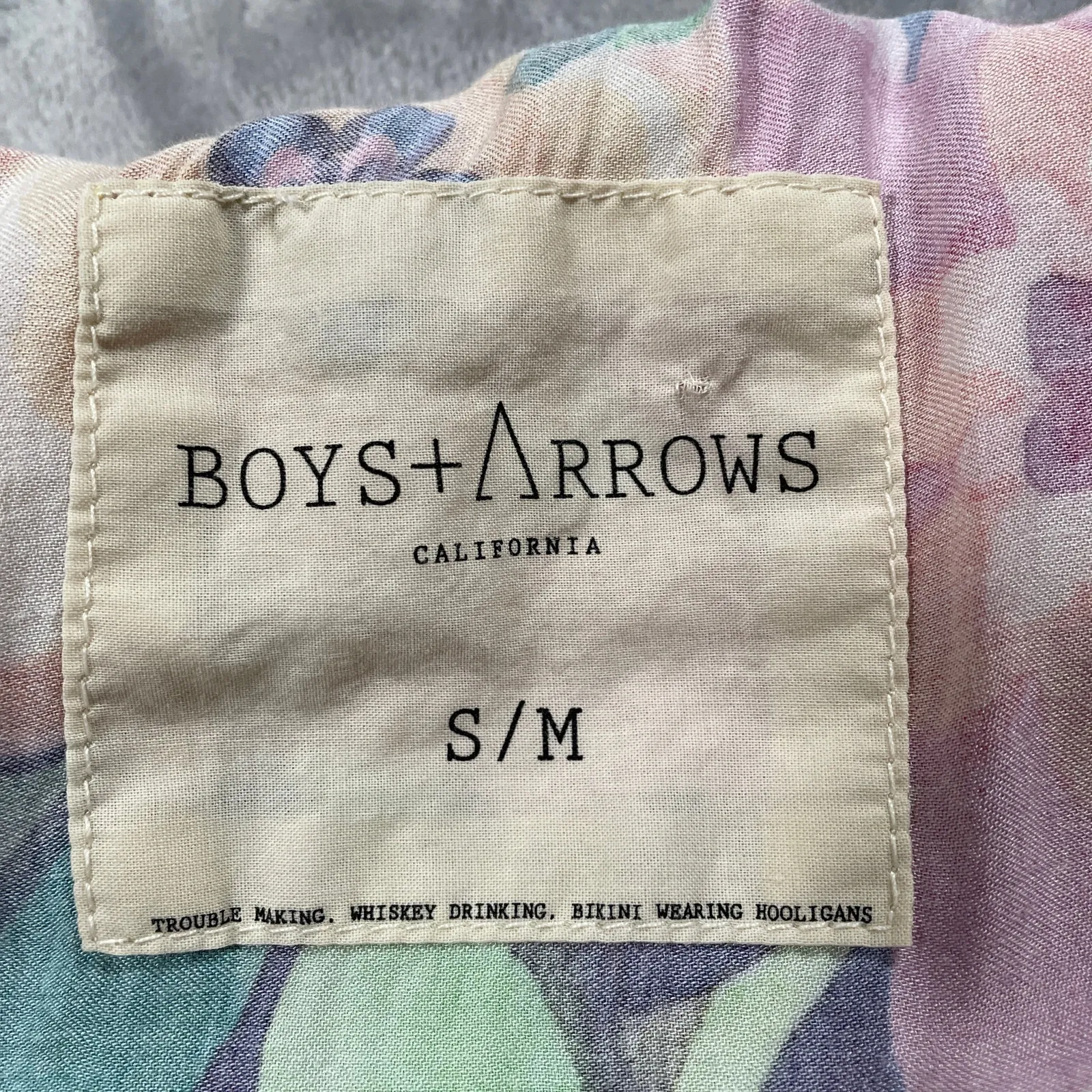 Boys Arrows Mini Dress Small Medium Floral Tropical Swim Cover Vacation Cruise - Image 3