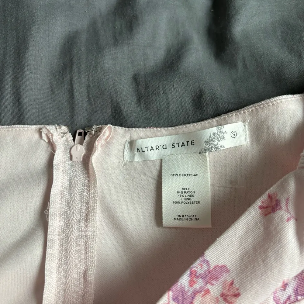 Altar’d State Pink Floral Babydoll Dress - Image 2