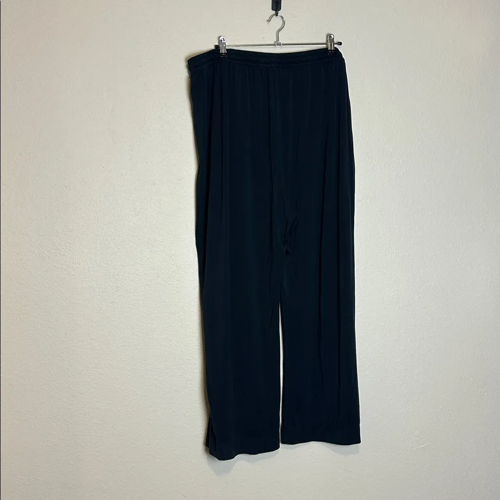 Honeylove Blisswear Wide Leg Black Drawstring Pull‎ On Pant Sheer Side Panel Size 2X - Image 7