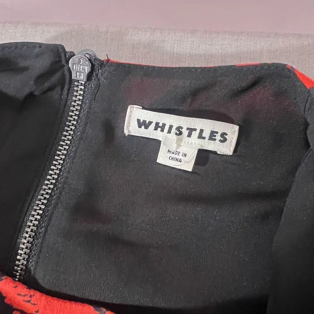 Whistles Phoebe Fern Print long sleeve Bodycon Dress size 4 - Image 12