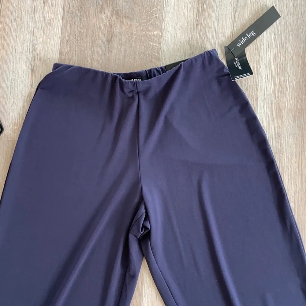 ALFANI Navy Nautical Wide Leg Pants Size PS NWT - Image 2