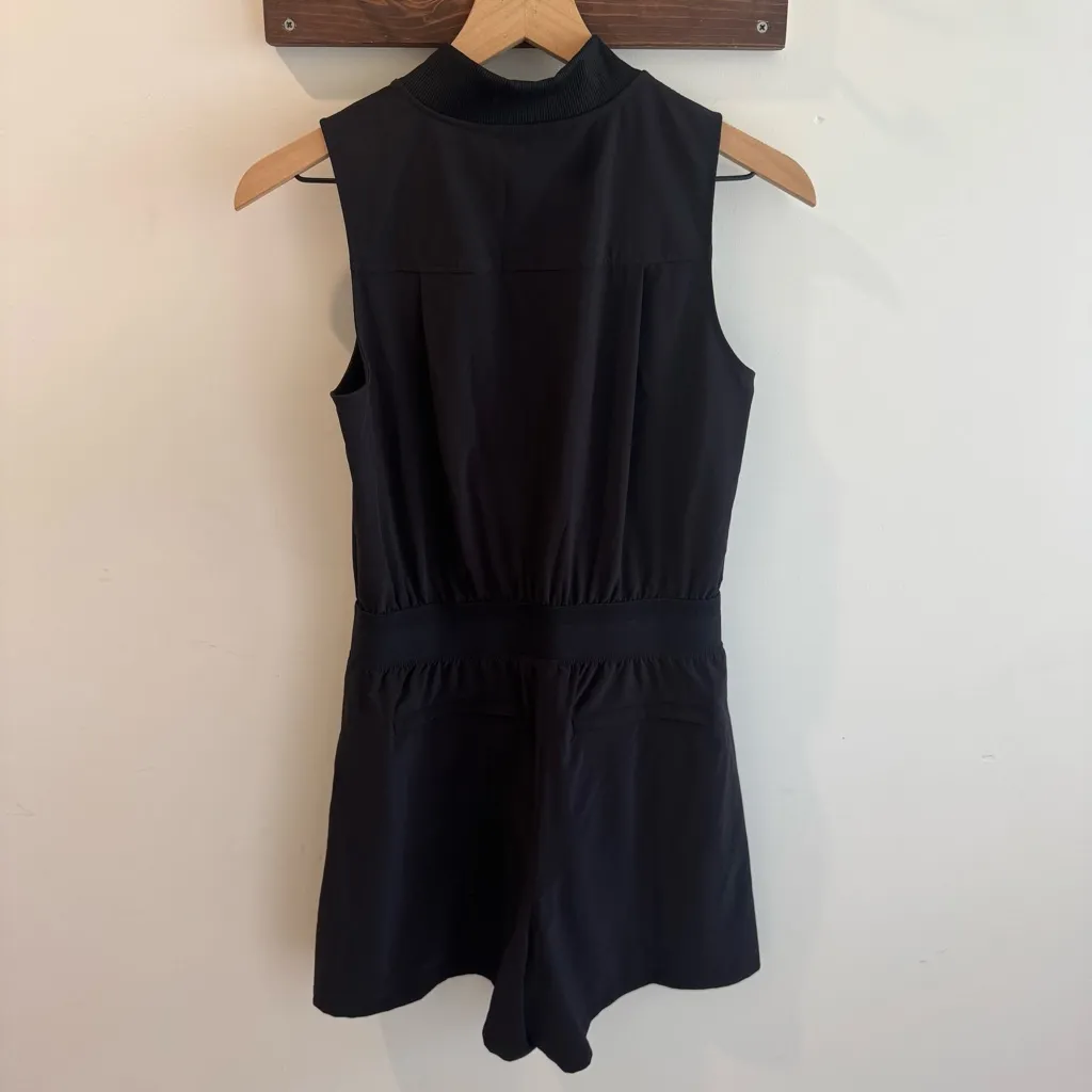 Athleta Brooklyn Utility Romper Black Size 4 Tall - Image 5