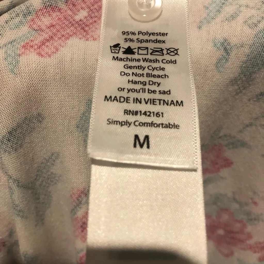 LuLaRoe | Valentina Floral Button Up Blouse | Roll Tab Sleeves | NWT Medium - Image 13