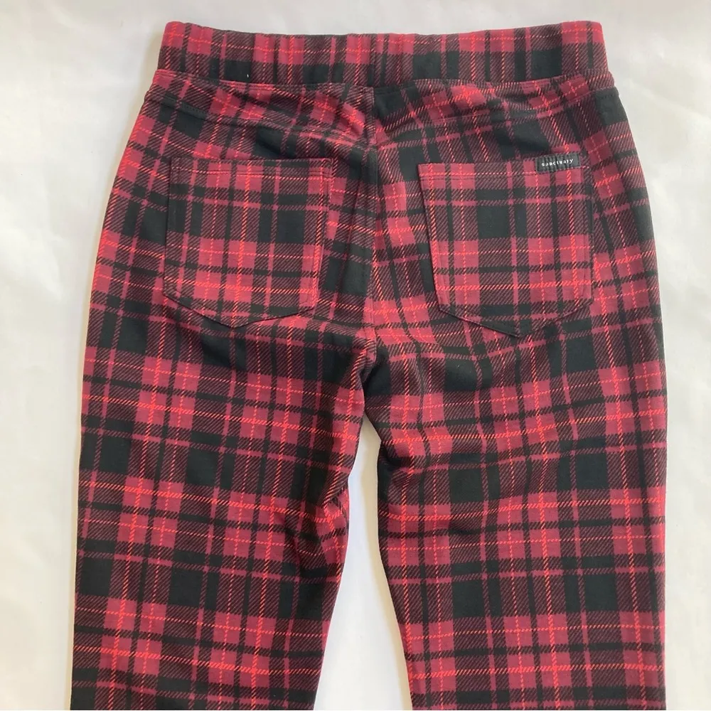 Sanctuary by Anthropologie Runway Ponte Leggings in Scarlett Plaid - Image 8