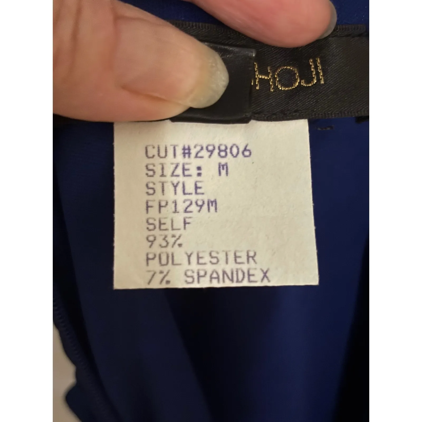 Tadashi Shoji Women's Blue Ruched Bodycon Cocktail Party‎ Dress Medium - Image 7