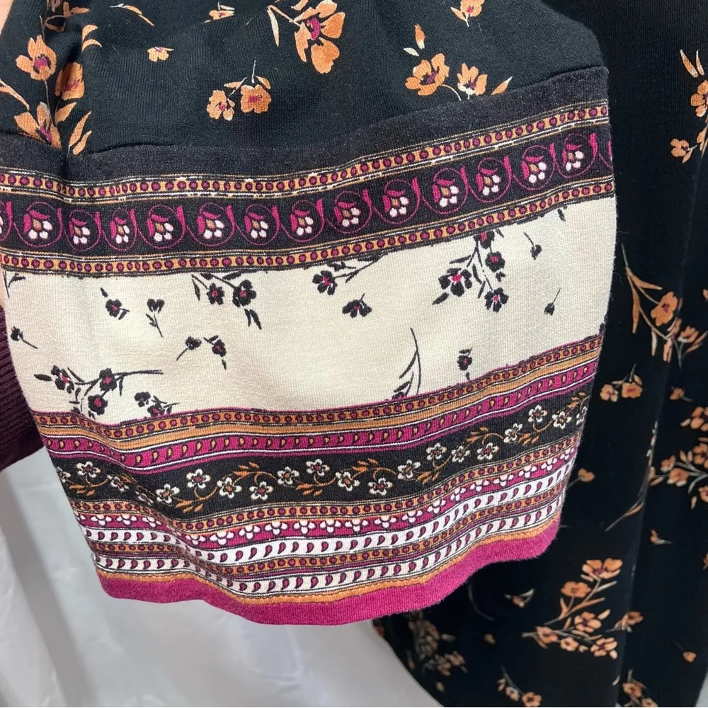 J. Jill Wearever Collection Floral Tunic Top Boho Spring Classic Soft Womens M - Image 5