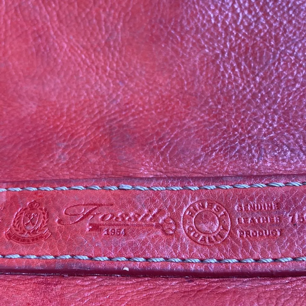 Vintage Fossil leather purse - Image 3