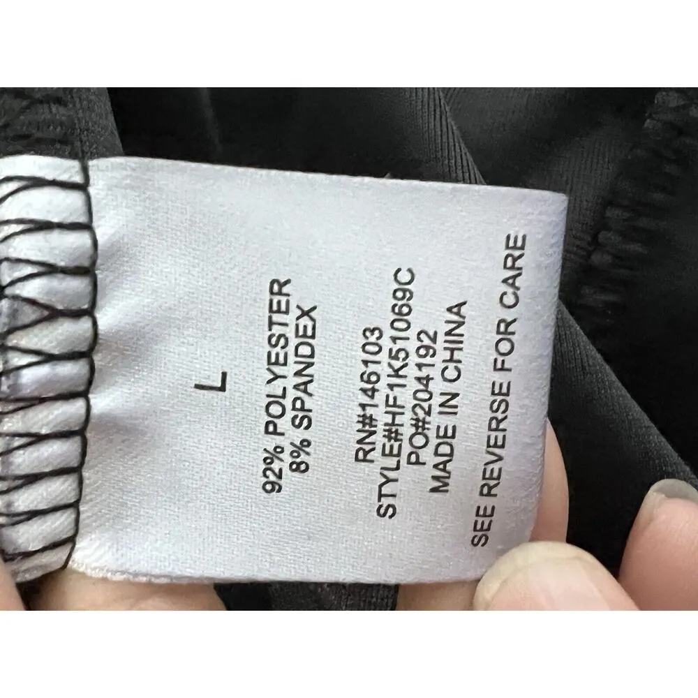 Velour Black Mini Dress Sz L Spaghetti Straps Stretch Shimmer Goth Party New - Image 9