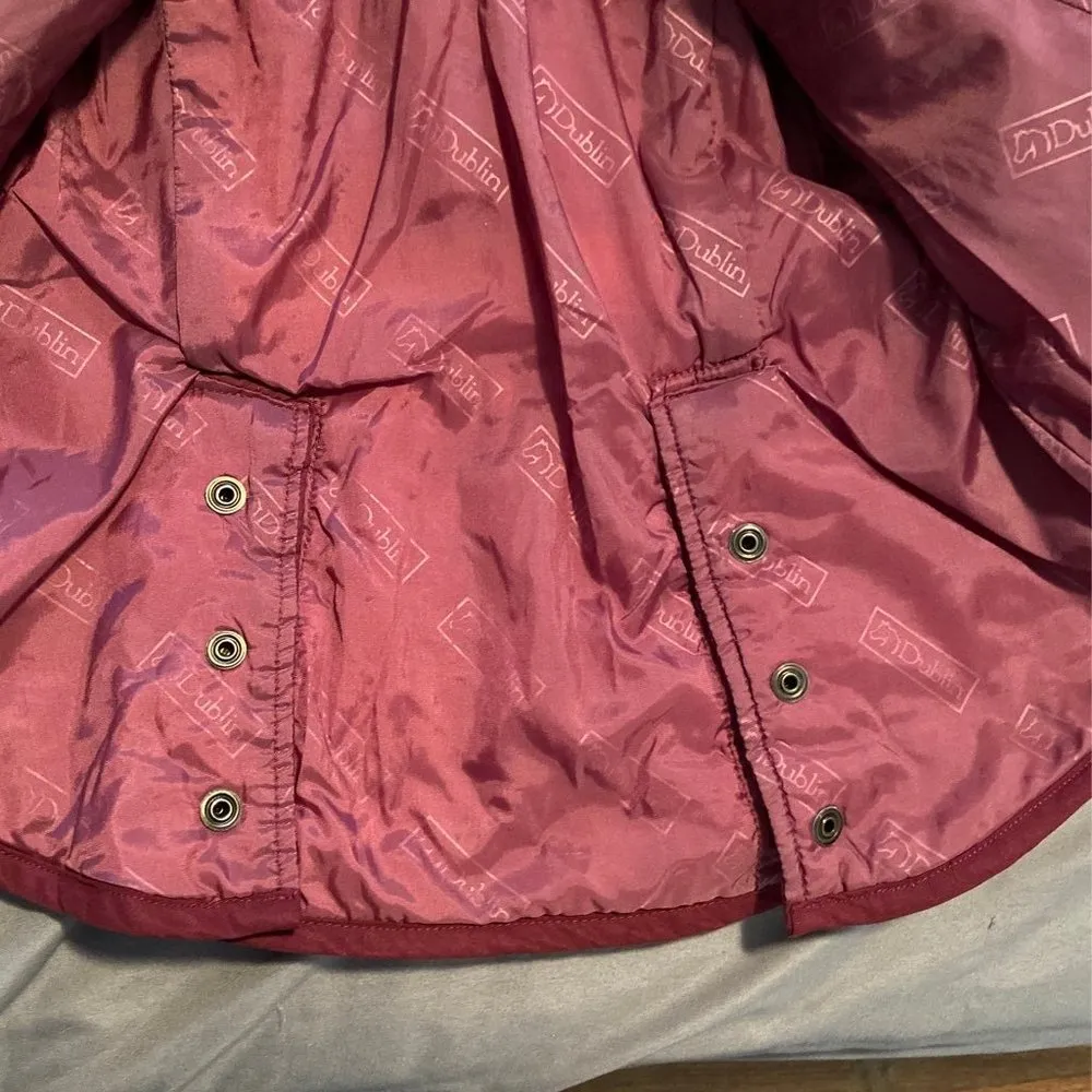 Dublin Equestrian Quilted Riding Jacket Red - Image 8