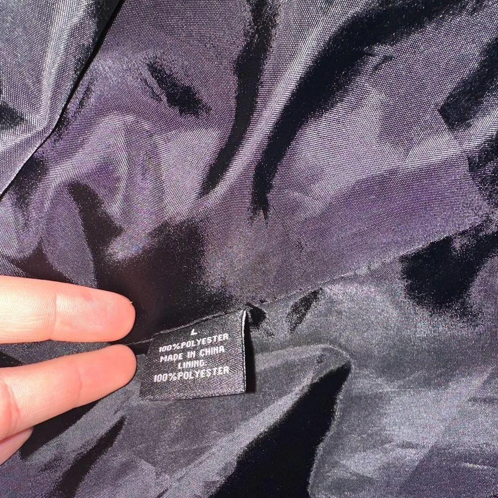 Willi Smith Black Jacket with Silver Accents Size L - Image 4