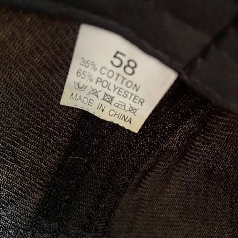 Mens Structured Newsboy Hat Brown Glenn Plaid Faux Leather 58 - Image 6