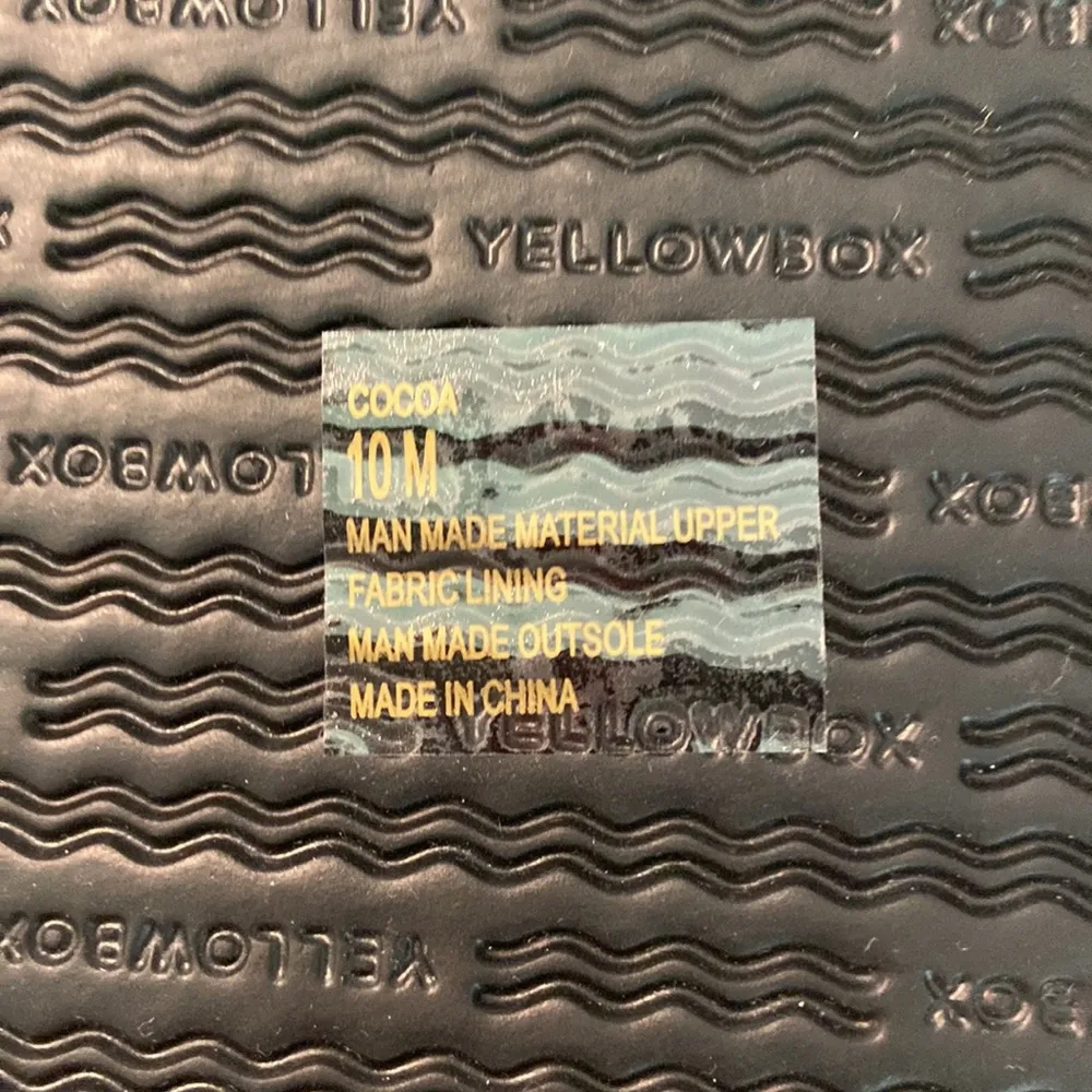 Yellow Box Slippers size 10 brand new never been worn navy blue color - Image 4