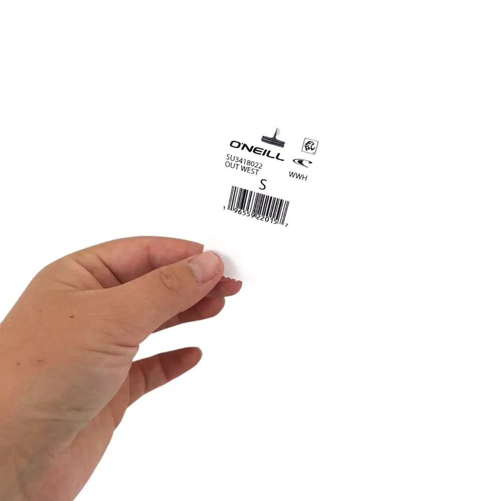 O’Neill Cream Coastal Western Outwest Boot Print Oversized Shirt Size Small - Image 2