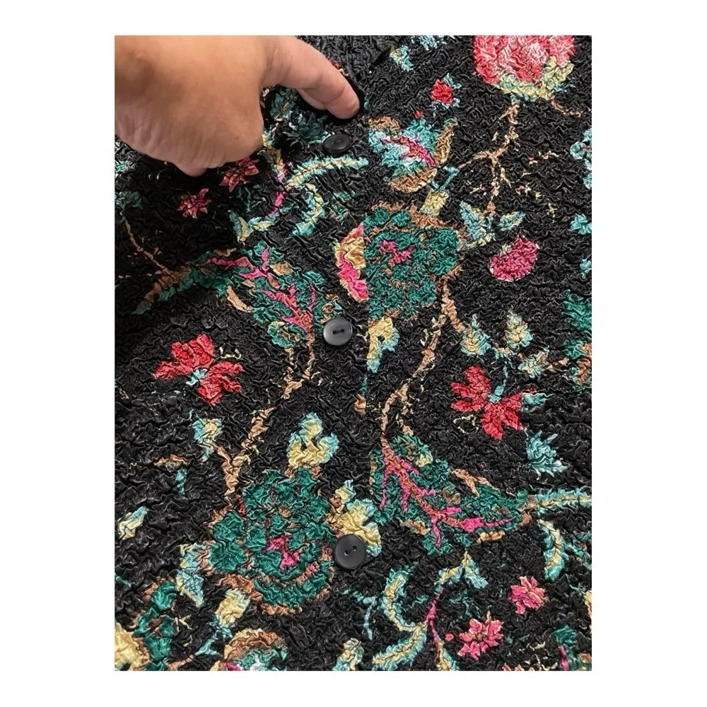 No Brand Reversible Floral Blazer Size L/XL Pink - Image 7