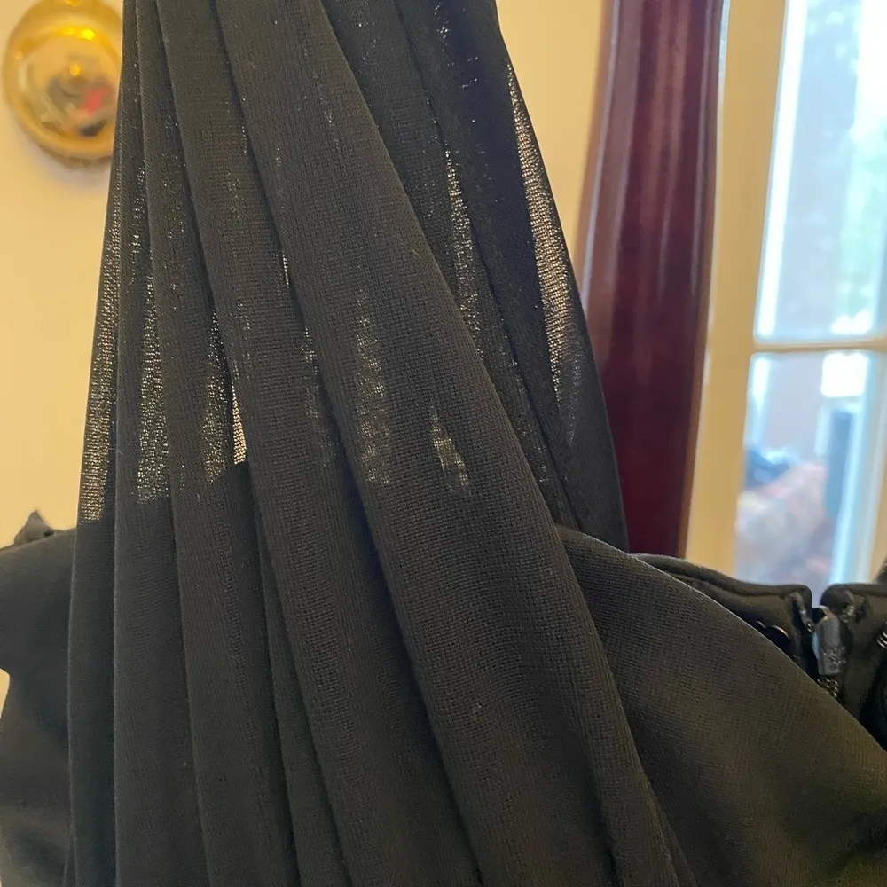 NWOT ONYX NITES BLACK EVENING GOWN Size 14 - Image 5