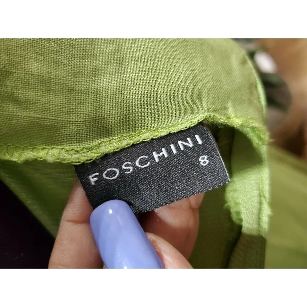 Foschini Women's Green 100% Ramie Sleeve Less V - Image 8