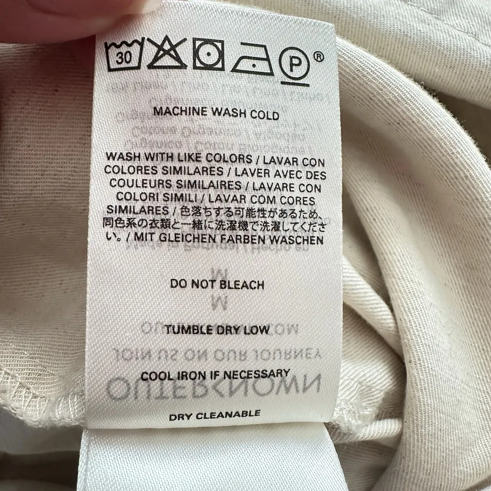 Outerknown S.E.A. Suit Women's Utility Jumpsuit Medium Natural Organic Cotton Tan - Image 12